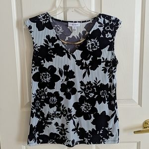 EUC Calvin Klein Floral Top